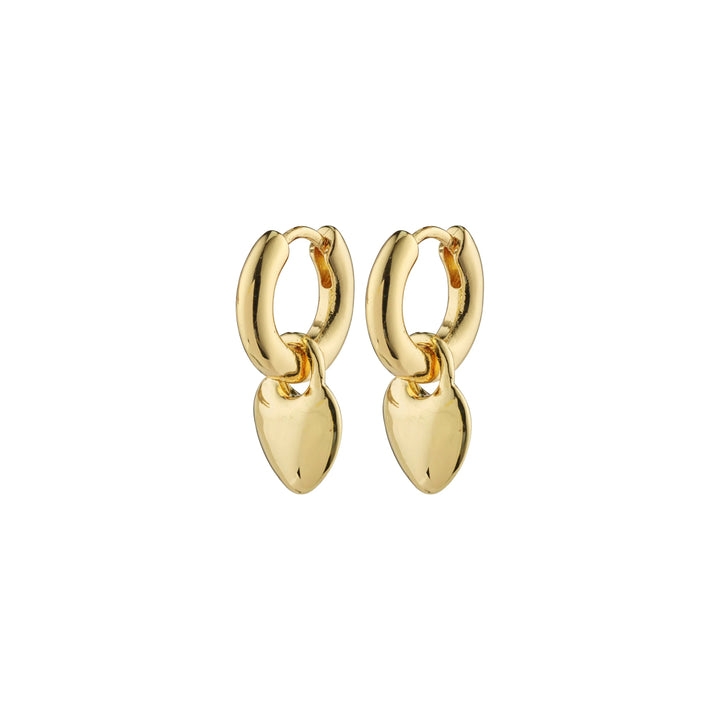 SOPHIA HEART HOOPS Jewelry PILGRIM GOLD PLATED 