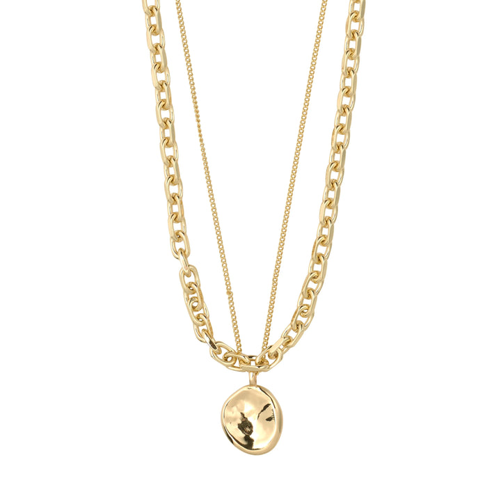 SPARKLE 2-IN-1 NECKLACE Jewelry PILGRIM GOLD PLATED 