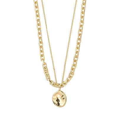 SPARKLE 2-IN-1 NECKLACE Jewelry PILGRIM GOLD PLATED 