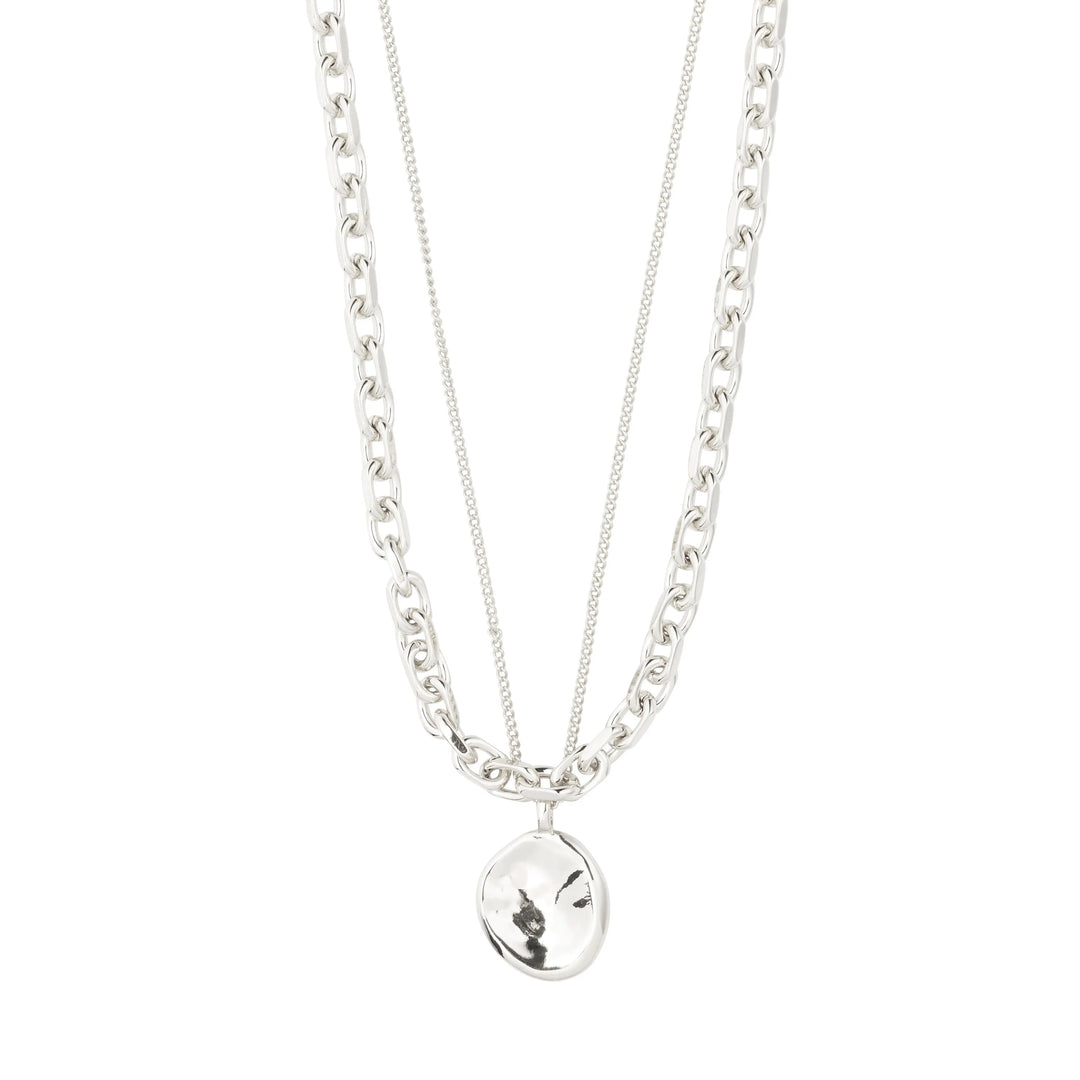 SPARKLE 2-IN-1 NECKLACE Jewelry PILGRIM SILVER PLATED 