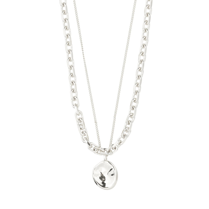 SPARKLE 2-IN-1 NECKLACE Jewelry PILGRIM SILVER PLATED 