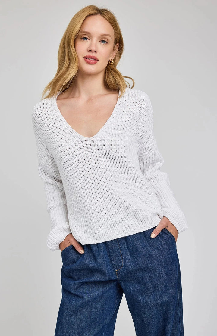 SPENCER SWEATER SWEATER GENTLE FAWN XS WHITE 