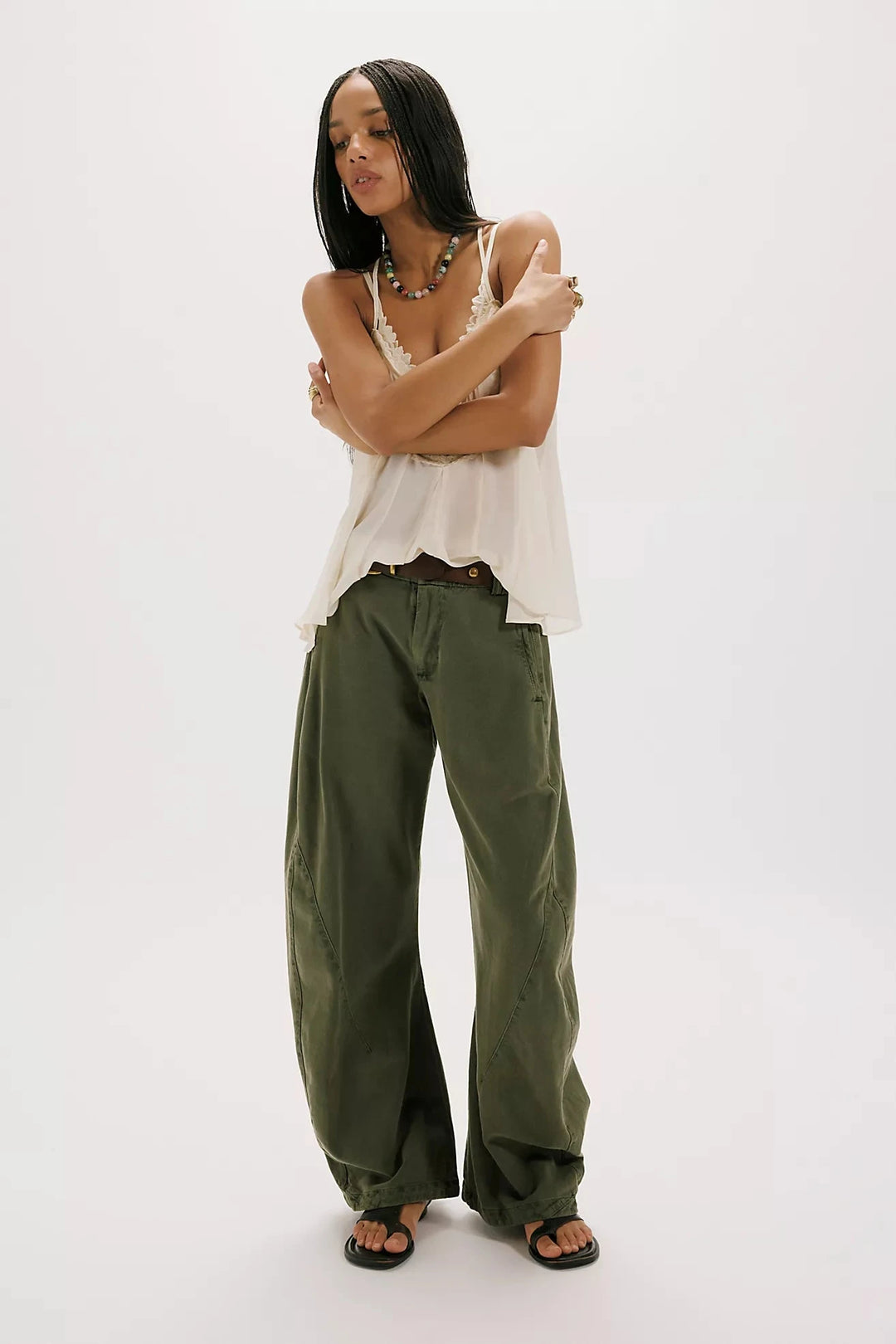 SPOTLIGHT WASHED BARREL CHINO TROUSER Pants Free People 