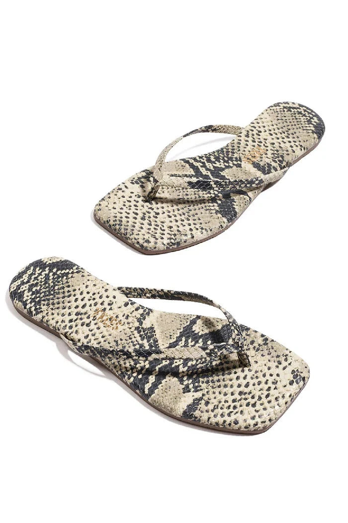 SQUARE TOE EXOTIC SANDALS TKEES 