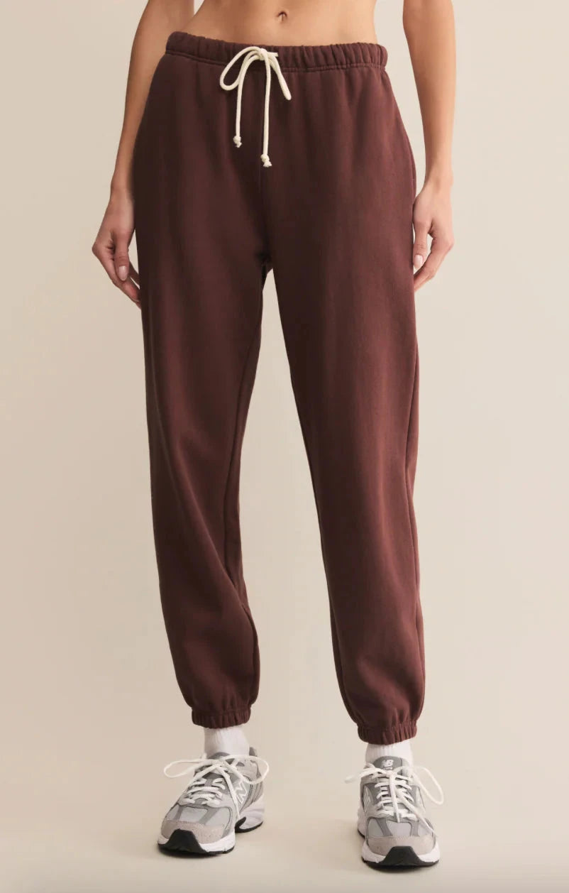 STADIUM JOGGER Pants Z SUPPLY XS SANDALWOOD 