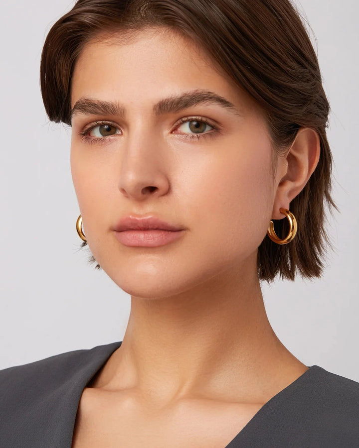STAPLE HOOPS MEDIUM Jewelry JENNY BIRD 