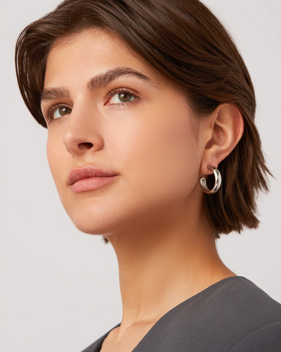 STAPLE HOOPS MEDIUM Jewelry JENNY BIRD 