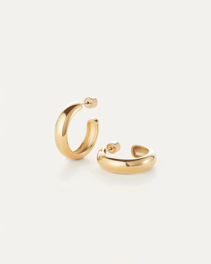 STAPLE HOOPS MEDIUM Jewelry JENNY BIRD GOLD 