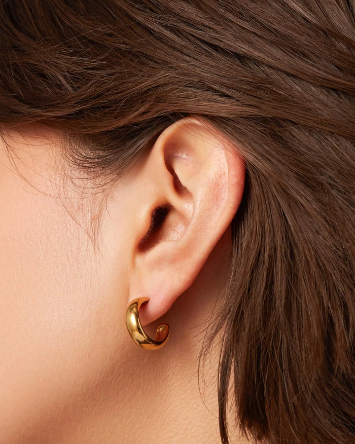 STAPLE HOOPS - SMALL Jewelry JENNY BIRD 