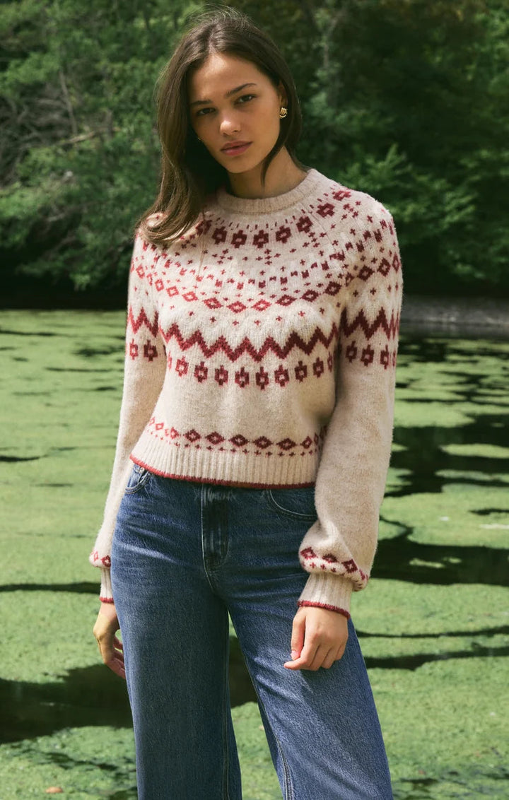 STRING THE LIGHTS FAIR ISLE SWEATER SWEATER Z SUPPLY 