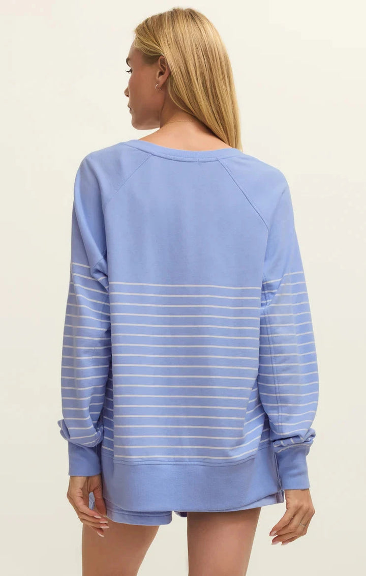 STRIPE V-NECK WEEKENDER SWEATER Z SUPPLY 