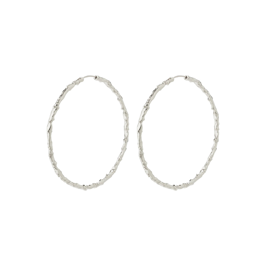 SUN MEGA HOOPS Jewelry PILGRIM SILVER PLATED 