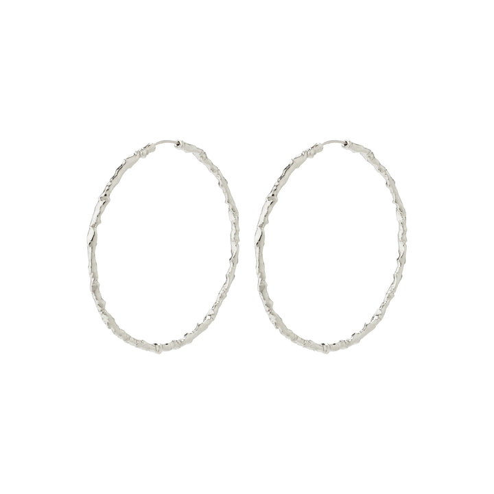 SUN MEGA HOOPS Jewelry PILGRIM SILVER PLATED 