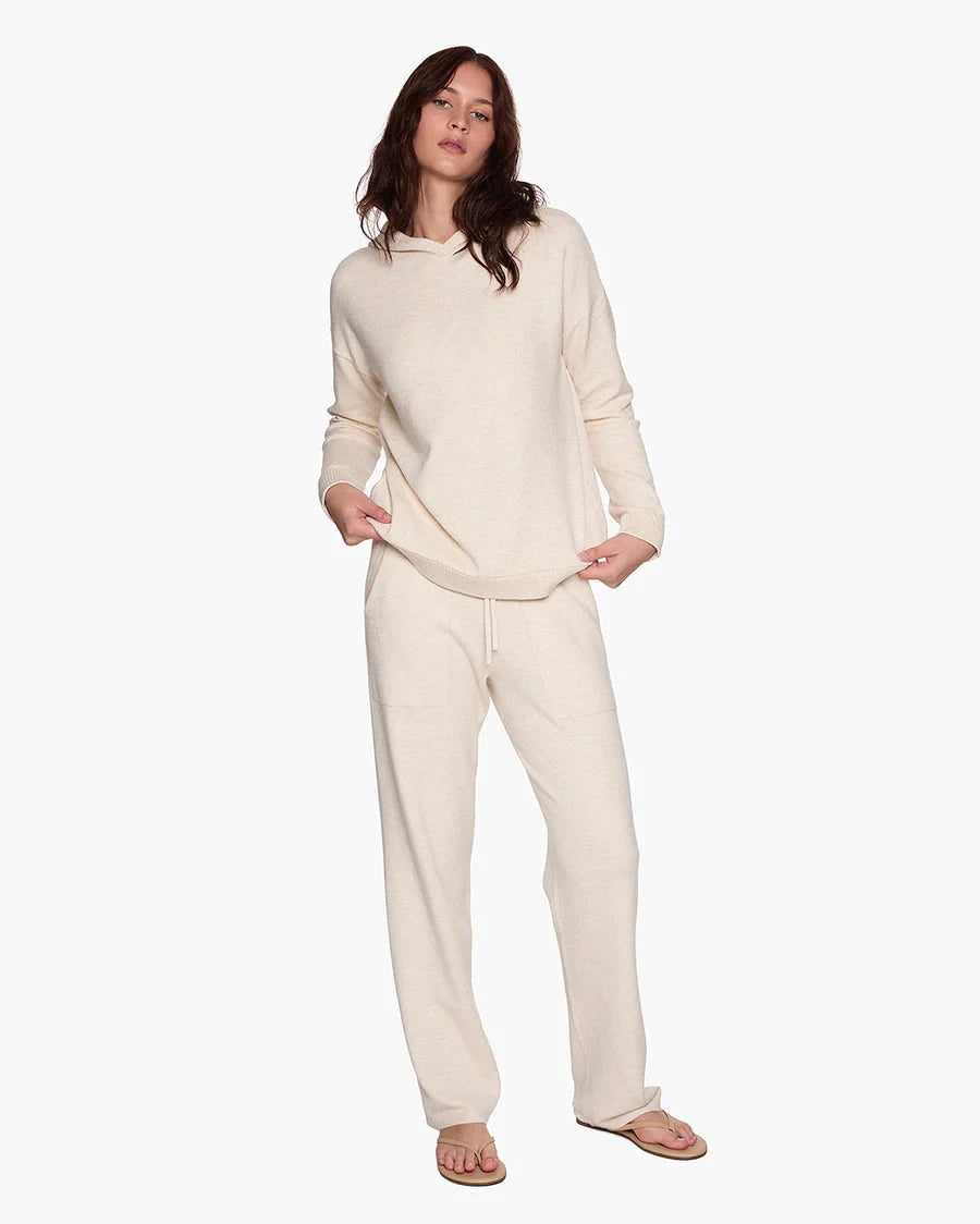 SUNDAY KNIT HOODIE SWEATER TKEES XS CREAM 