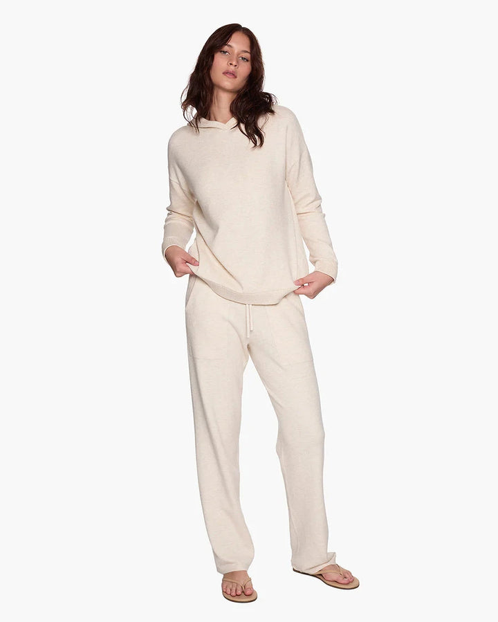 SUNDAY KNIT HOODIE SWEATER TKEES XS CREAM 