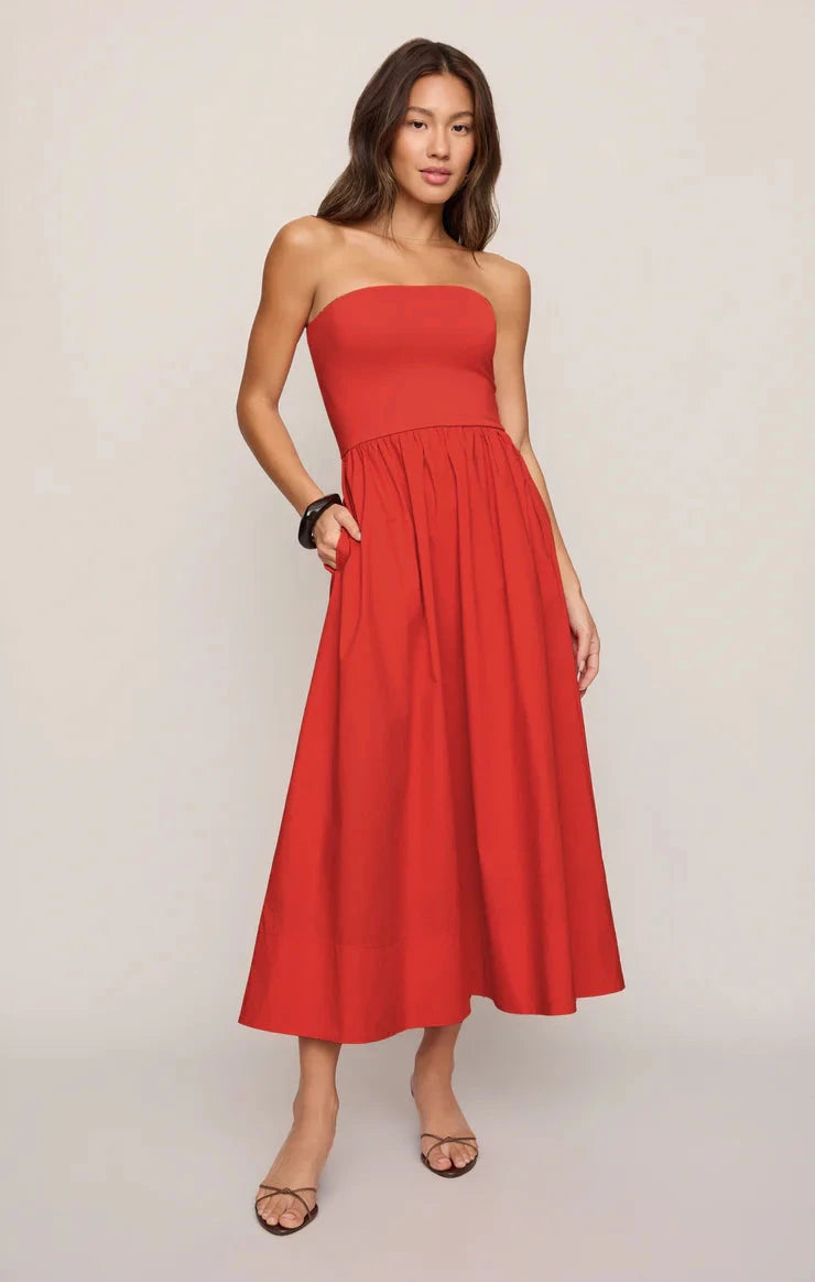 SUNSOUGHT MIDI DRESS Dress Z SUPPLY 