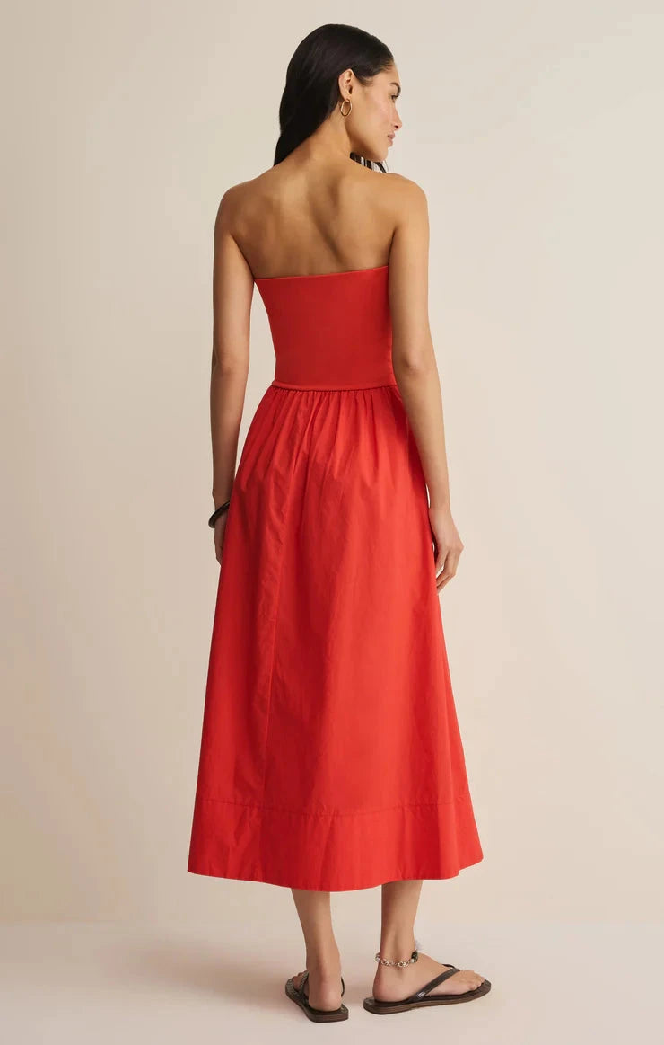 SUNSOUGHT MIDI DRESS Dress Z SUPPLY 