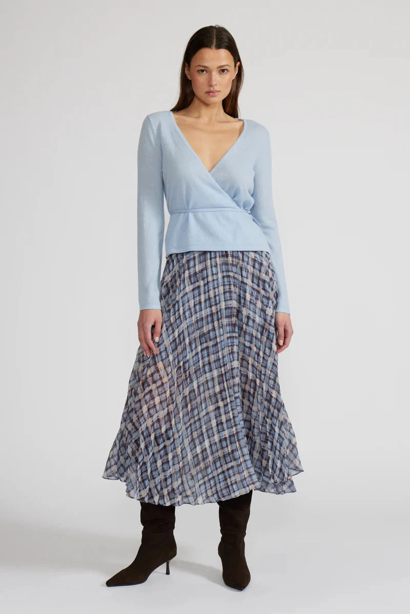 TALIA PLEATED MIDI SKIRT SKIRT LUCY PARIS 