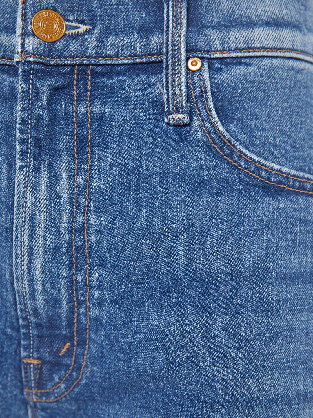 THE DODGER ANKLE - KNICK KNACK PADDY WHACK DENIM Mother 