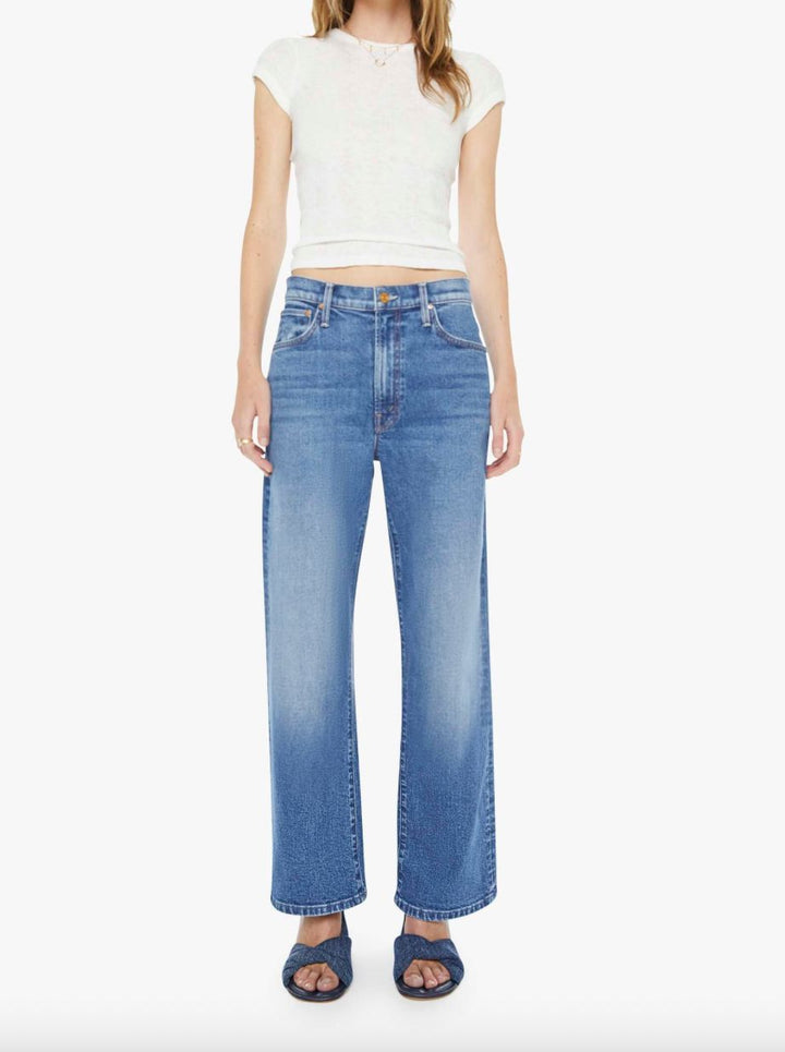 THE DODGER ANKLE - KNICK KNACK PADDY WHACK DENIM Mother 