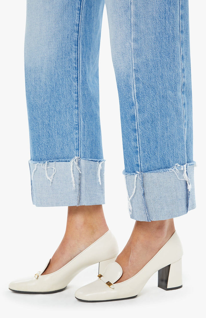 THE HALF-PIPE ANKLE CUFF FRAY Denim Mother 