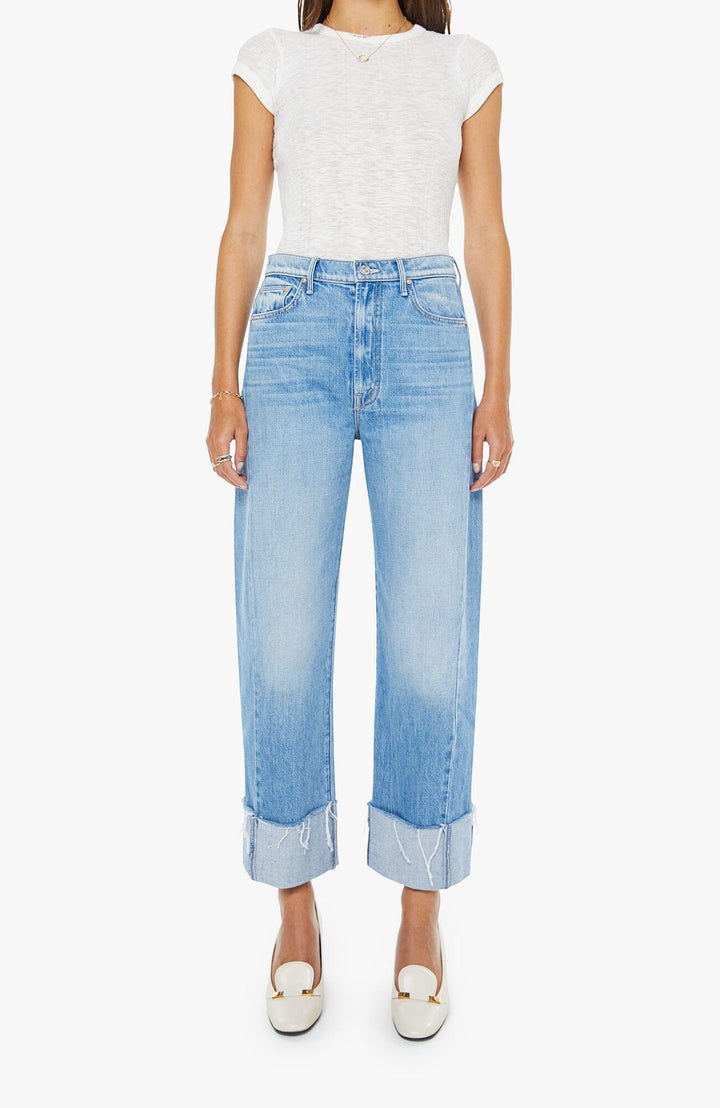 THE HALF-PIPE ANKLE CUFF FRAY Denim Mother 