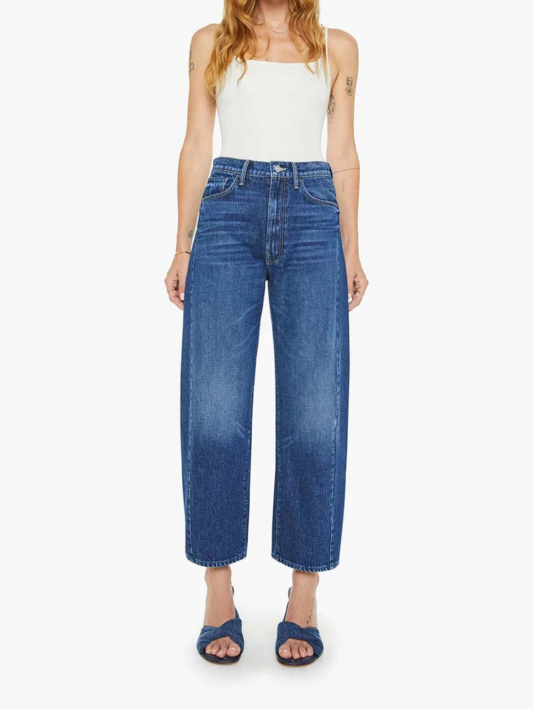 THE HALF PIPE ANKLE - DID YOU BRING ME ANYTHING DENIM Mother 