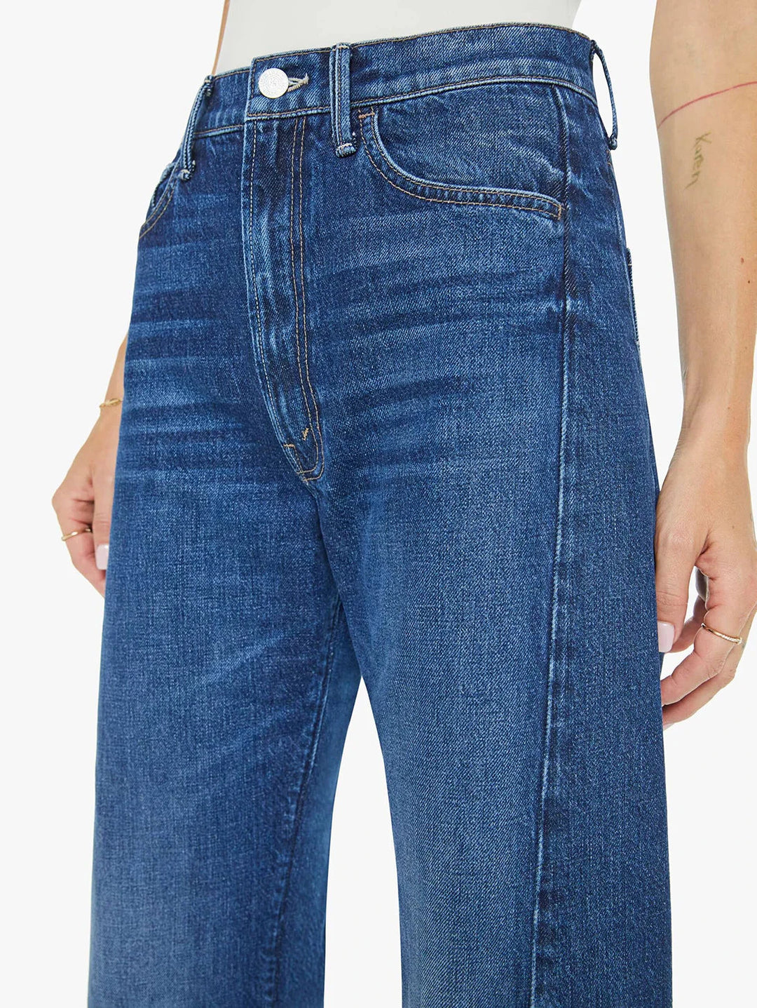 THE HALF PIPE ANKLE - DID YOU BRING ME ANYTHING DENIM Mother 