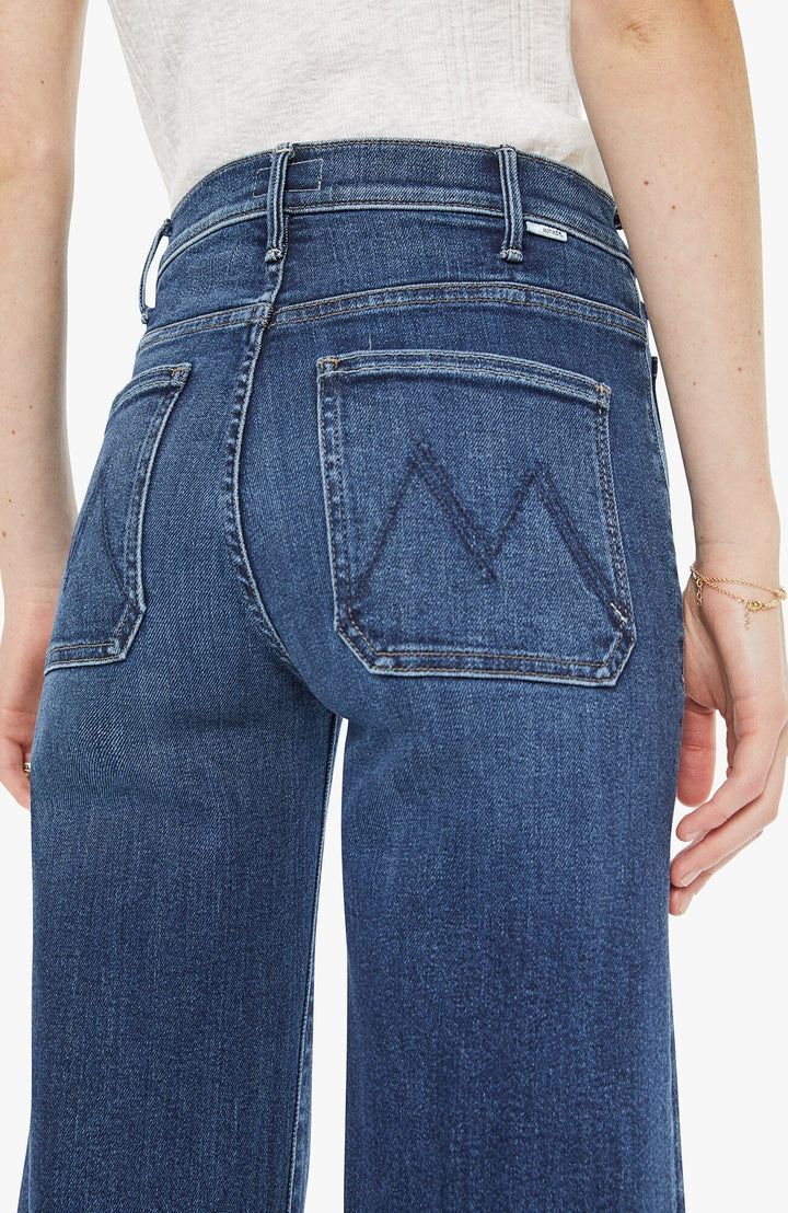 THE HUSTLER ROLLER PATCH POCKET - ONE LAST SHOT DENIM Mother 