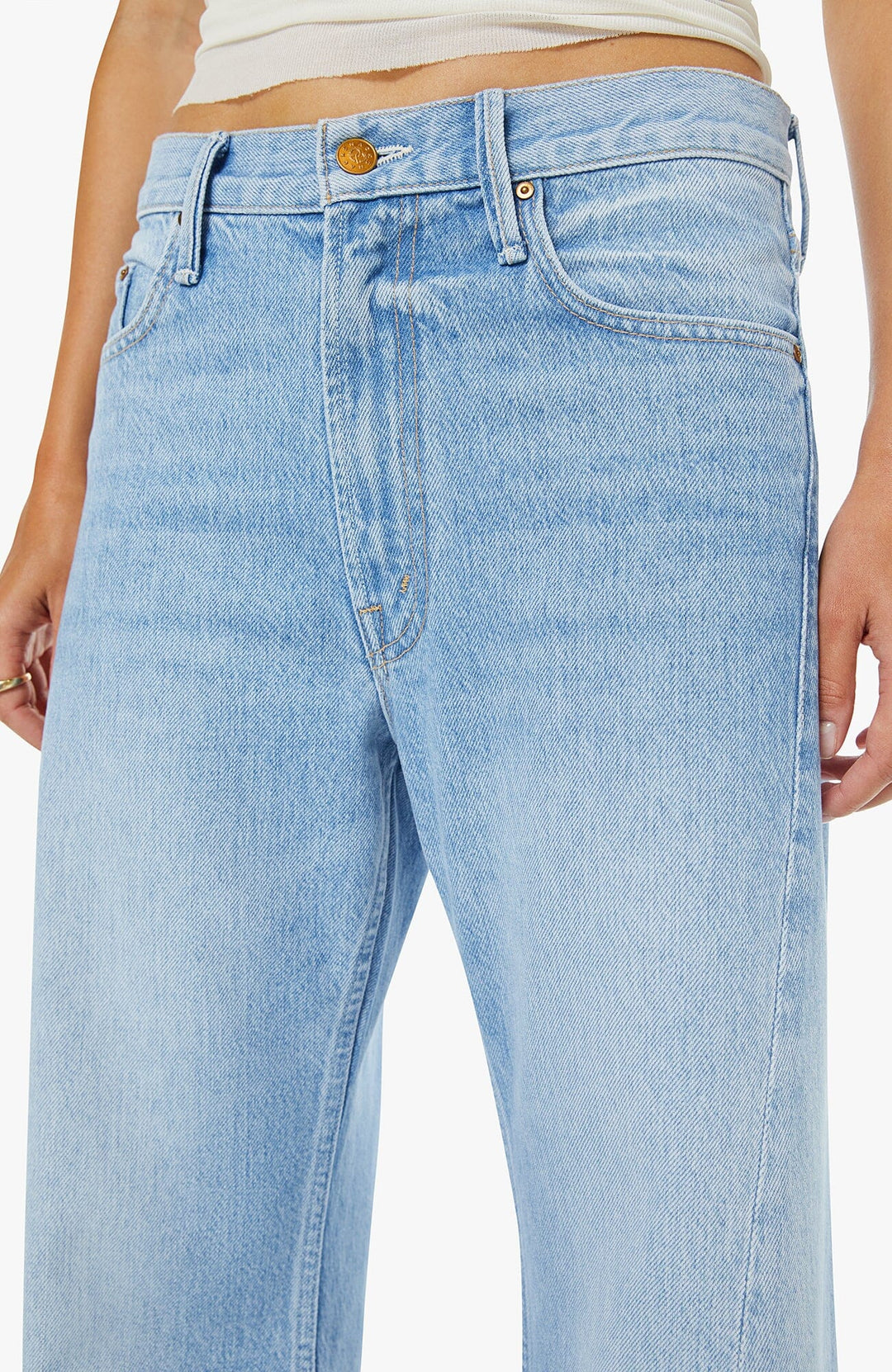THE LEMON TWIST SNEAK - MUNCHIES DENIM Mother 