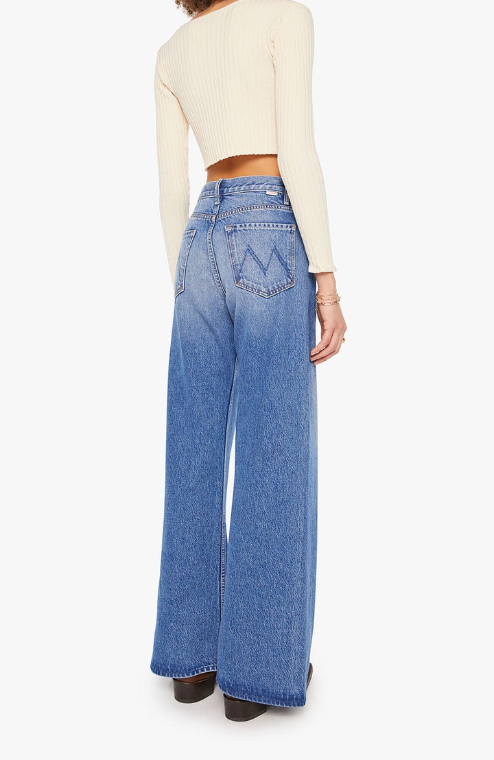 THE LEMON TWIST SNEAK - ROLLING IN THE DOUGH denim Mother 