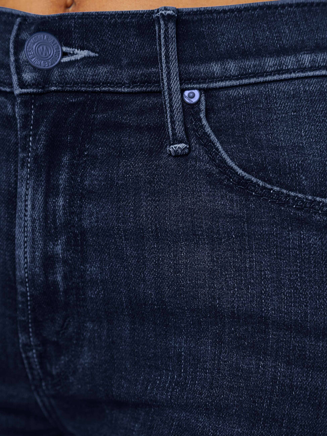 THE MID RISE DAZZLER ANKLE - CHIP ON MY SHOULDER DENIM Mother 