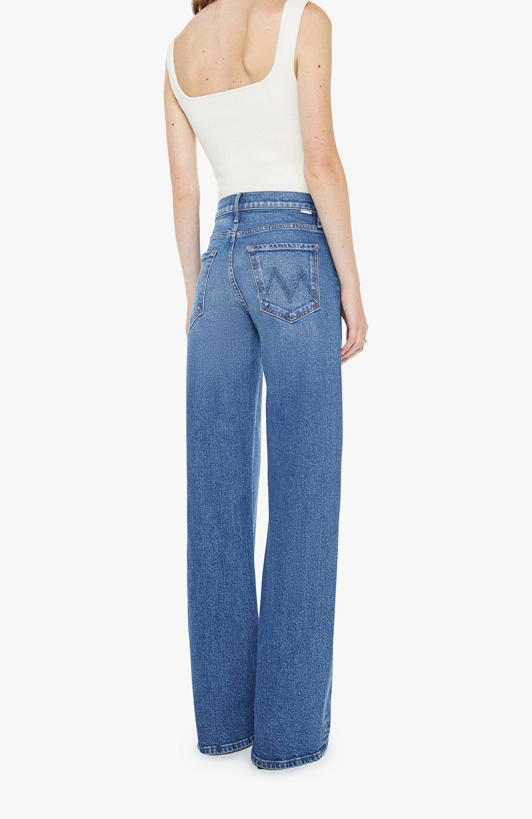 THE MID RISE LASSO HEEL - KNICK KNACK PADDY WHACK DENIM Mother 