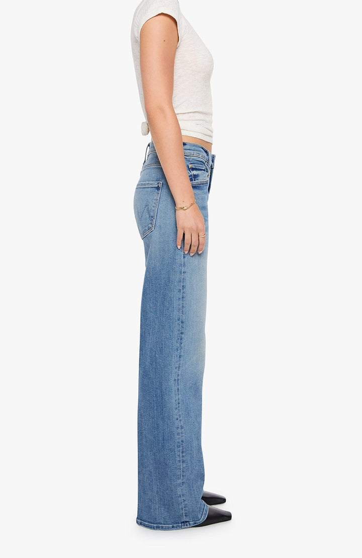 THE MIDRISE LASSO SNEAK - MOVE TO THE GROOVE DENIM Mother 