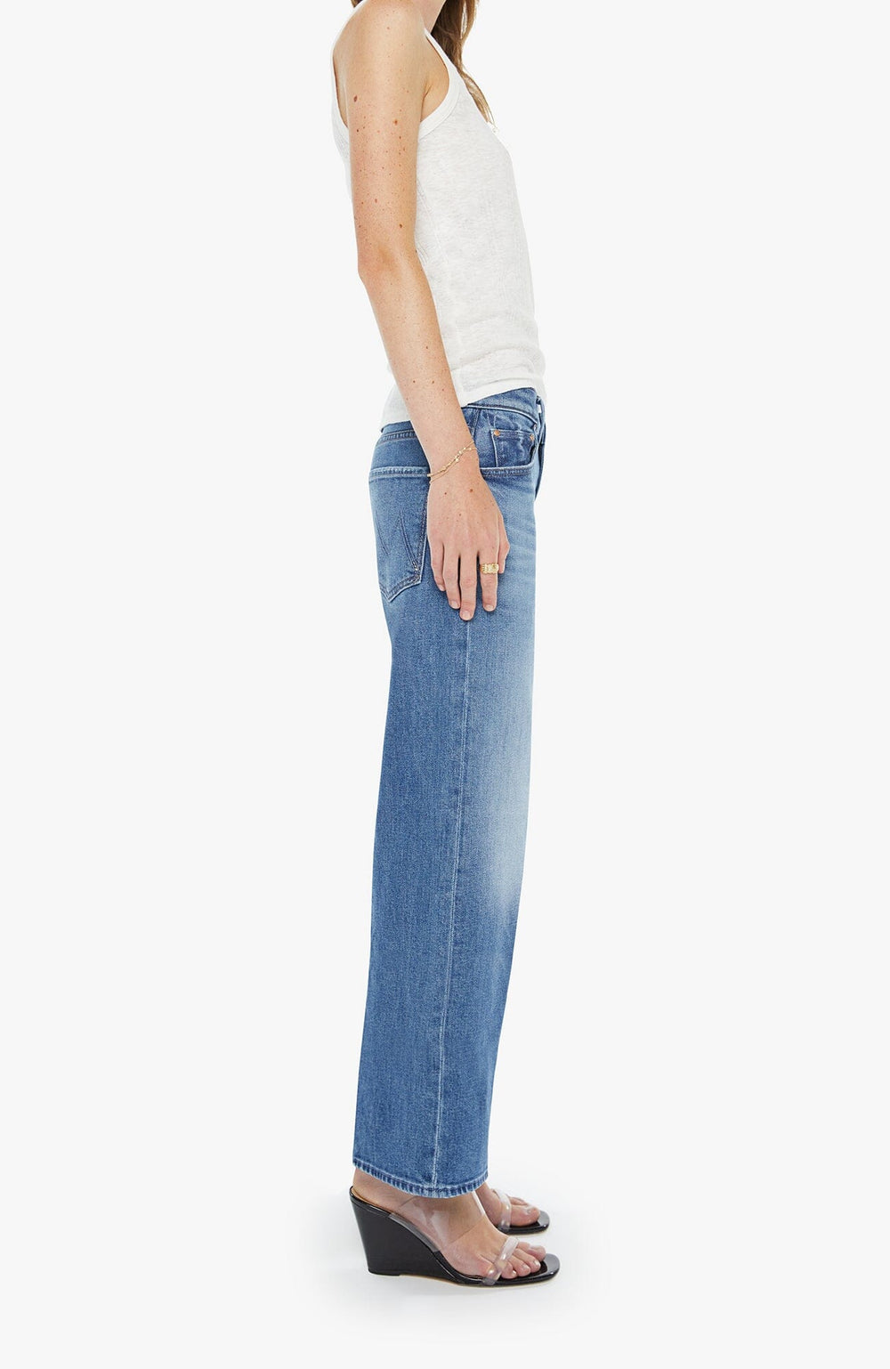 THE MIDRISE MAVEN ANKLE - ALL YOUR EGGS IN ONE BASKET DENIM Mother 