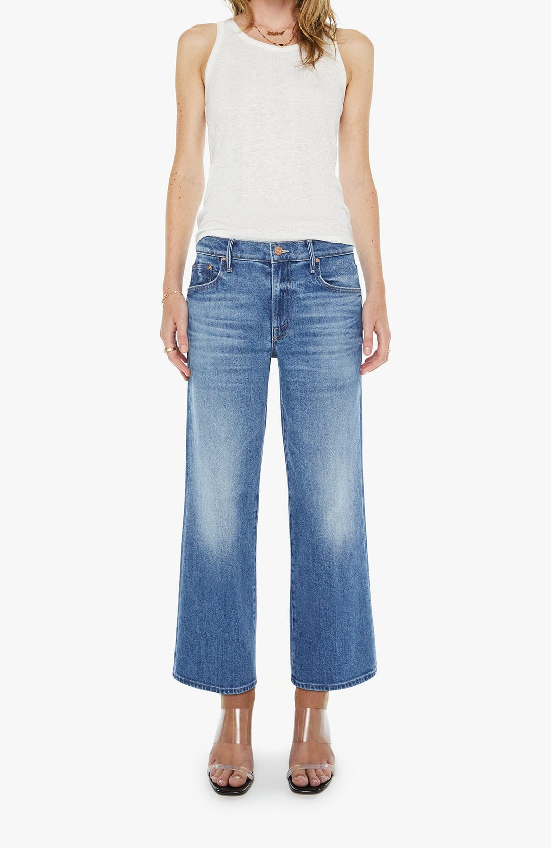 THE MIDRISE MAVEN ANKLE - ALL YOUR EGGS IN ONE BASKET DENIM Mother 