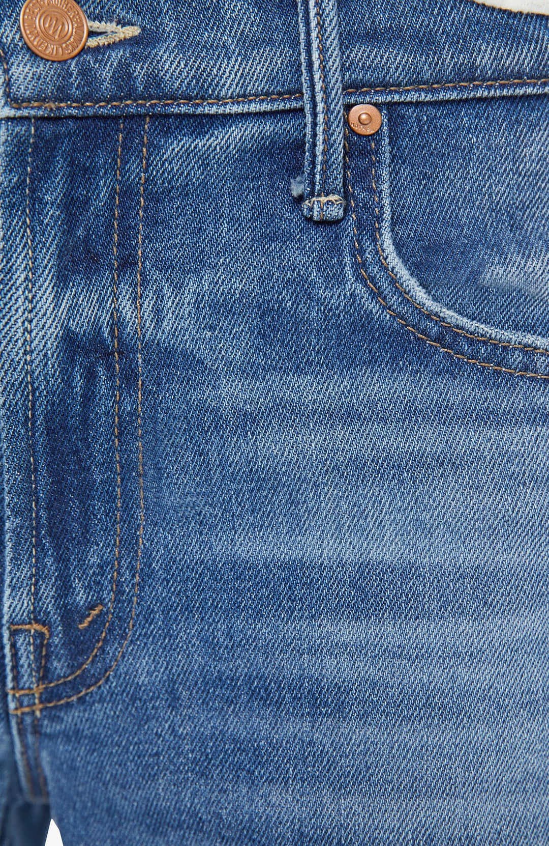 THE MIDRISE MAVEN ANKLE - ALL YOUR EGGS IN ONE BASKET DENIM Mother 