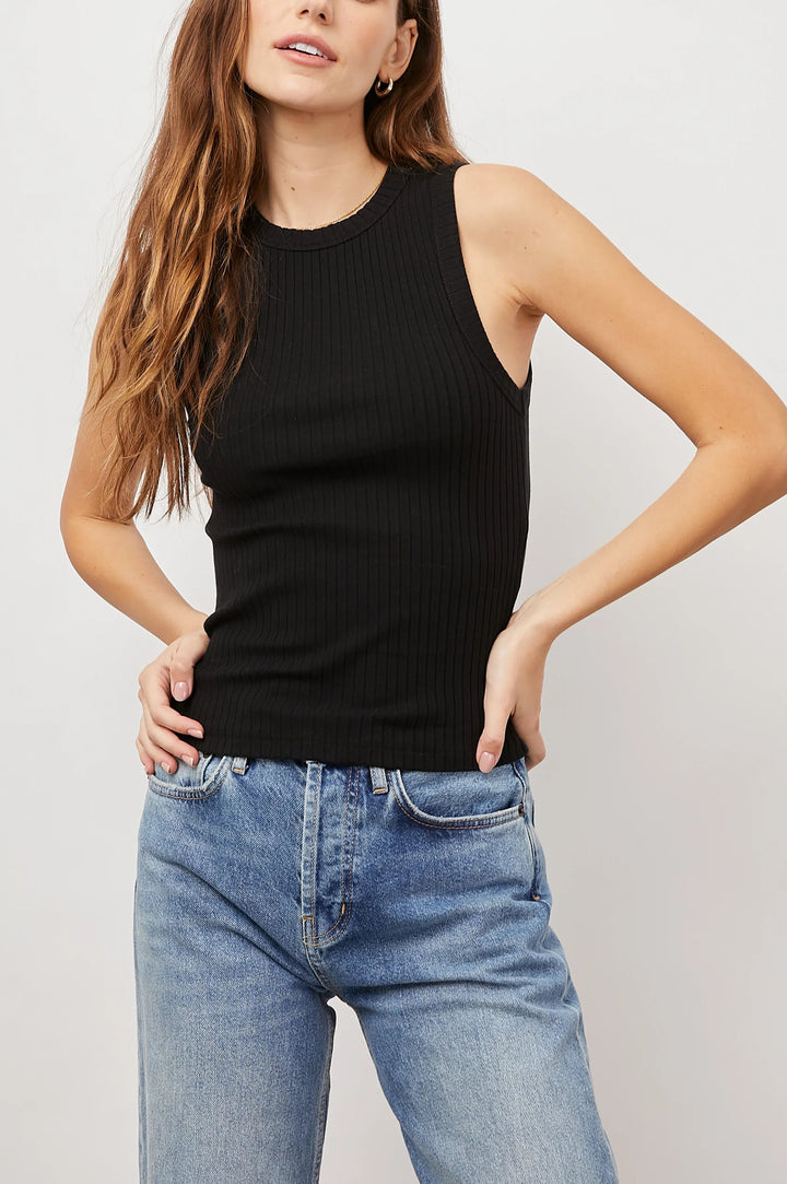 THE RACER TANK Tank RAILS XS TRUE BLACK 
