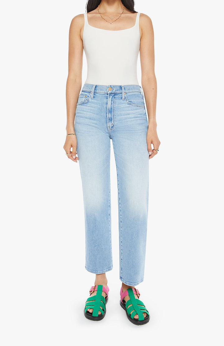 THE RAMBLER ZIP ANKLE - LOOK MA NO HANDS DENIM Mother 