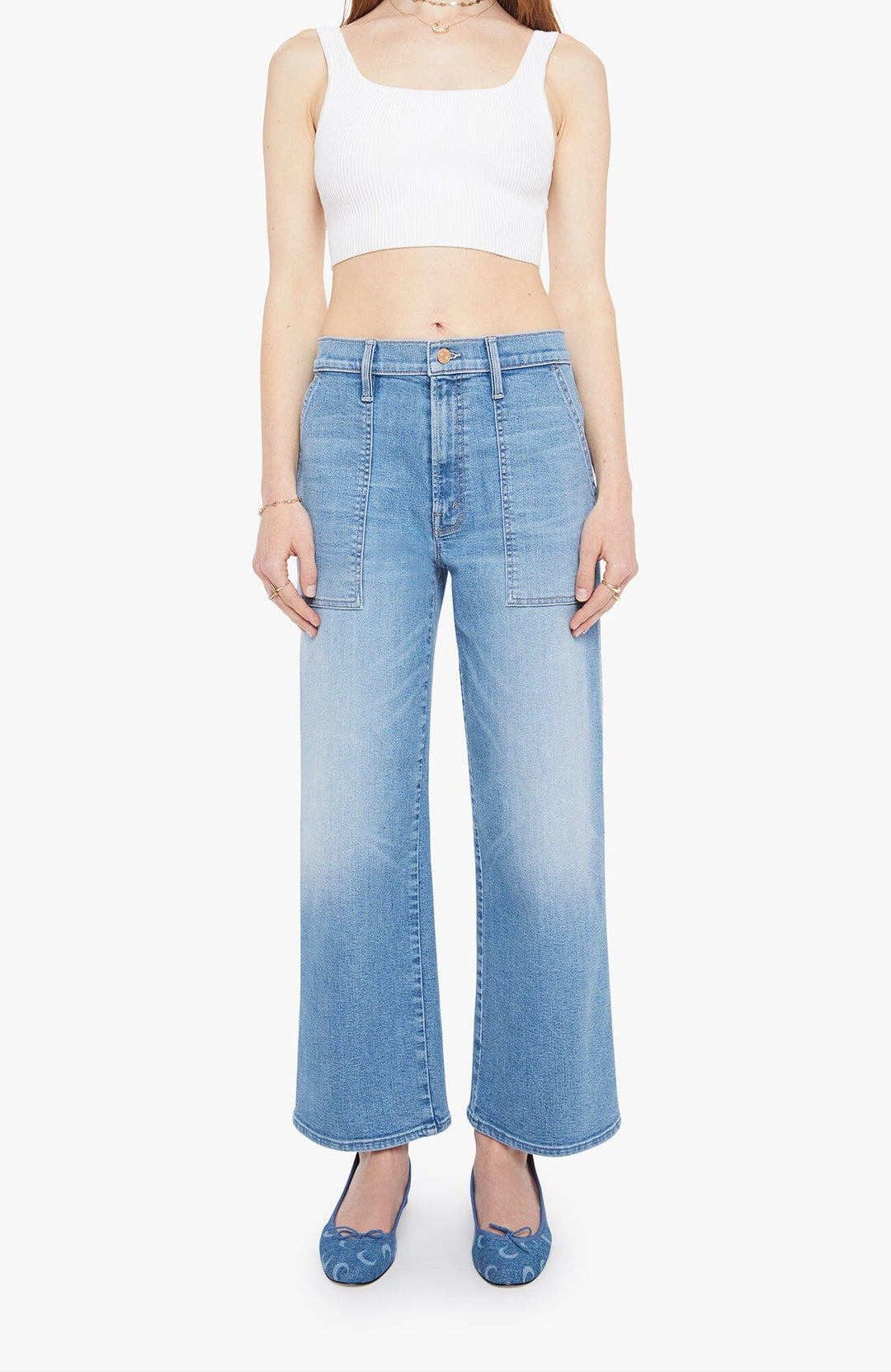 THE STITCH UP MAVEN FLOOD - RIDE HARD LIVE LOUDER DENIM Mother 