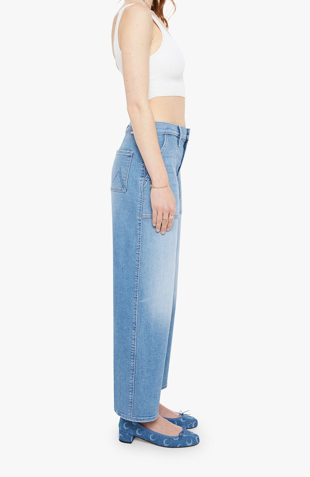 THE STITCH UP MAVEN FLOOD - RIDE HARD LIVE LOUDER DENIM Mother 