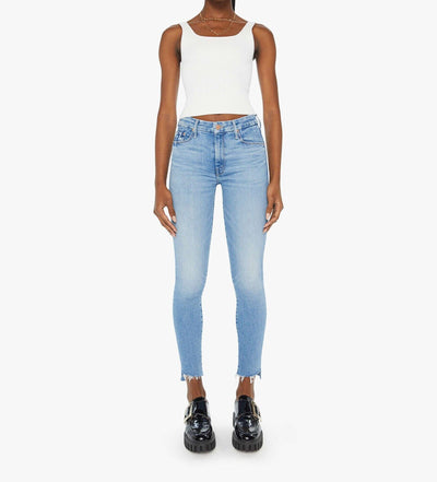 THE STUNNER STEP ANKLE FRAY - TAROT TIME denim Mother 