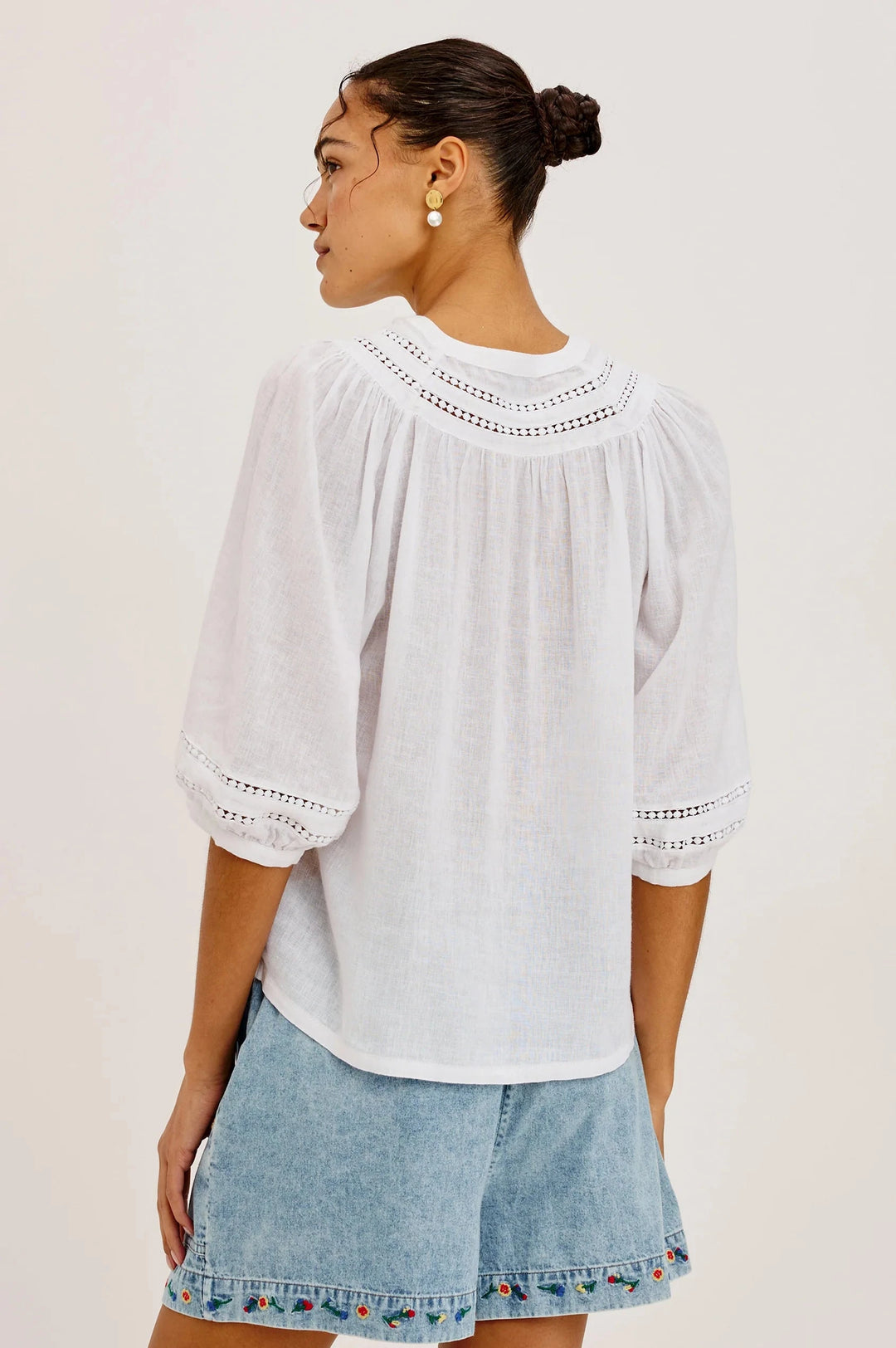 THEIA SHIRT TOP RAILS 