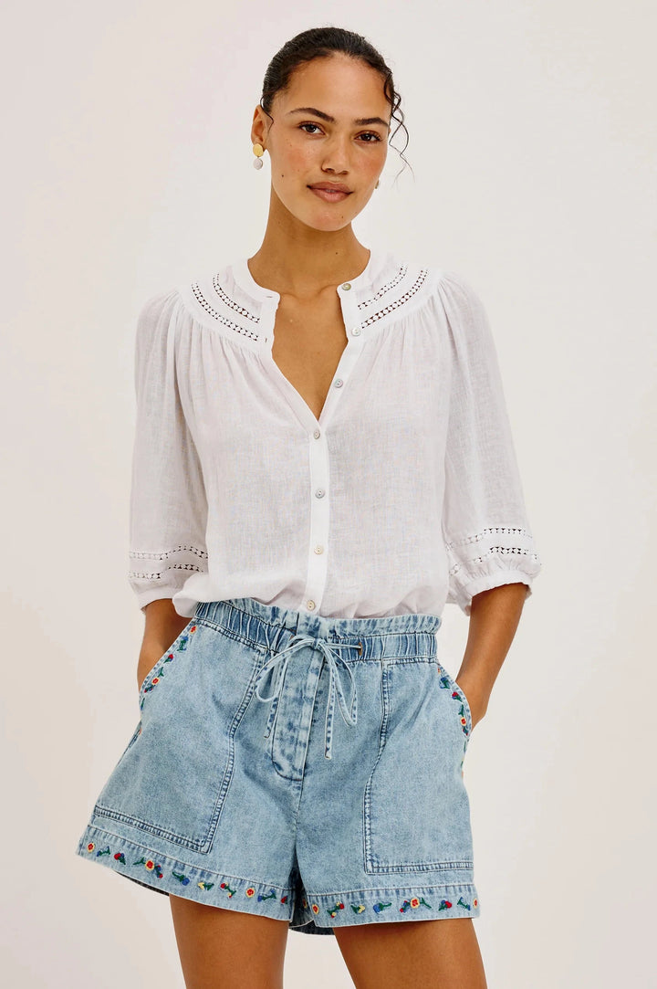 THEIA SHIRT TOP RAILS 