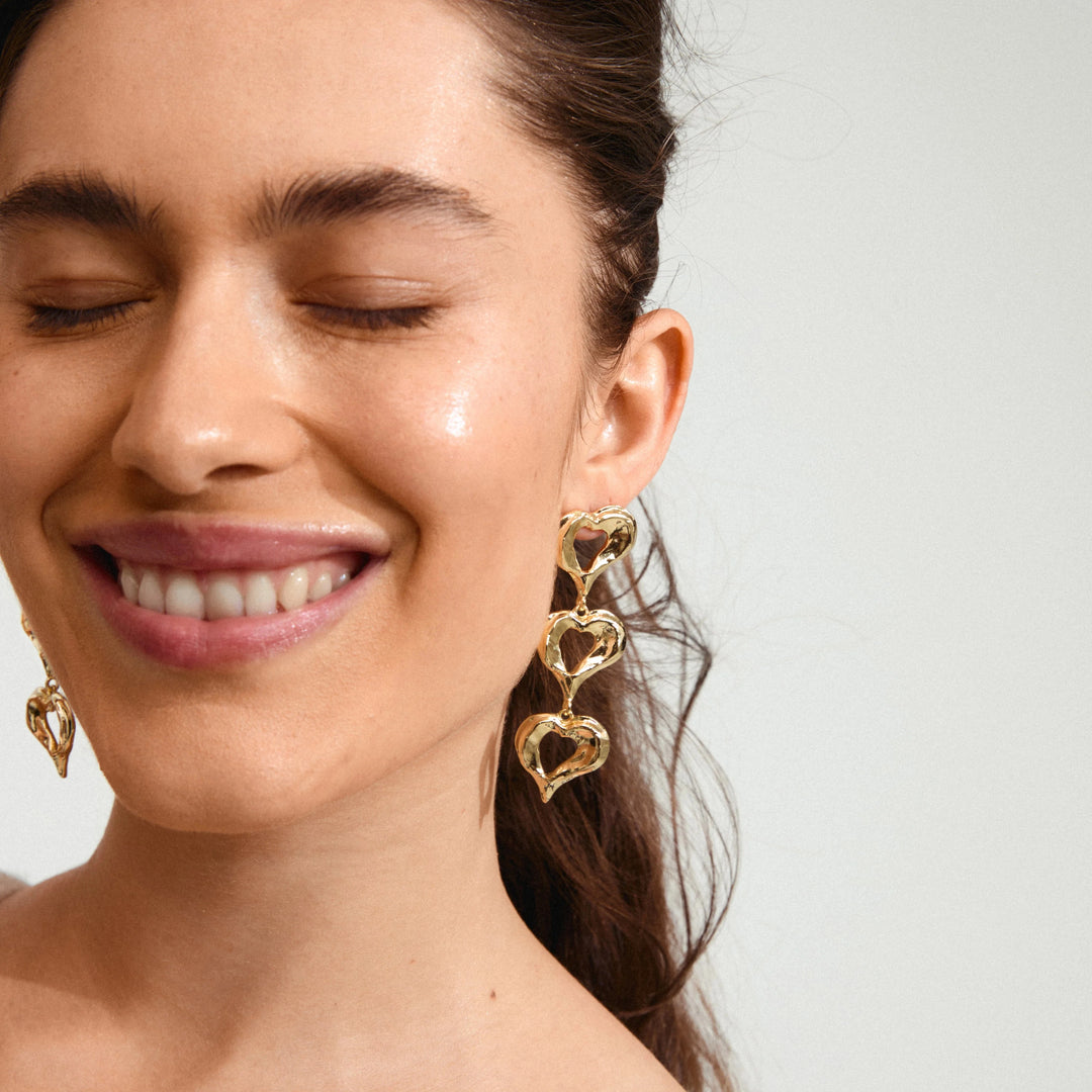 TIDE 3HEART EARRINGS 320 PILGRIM 