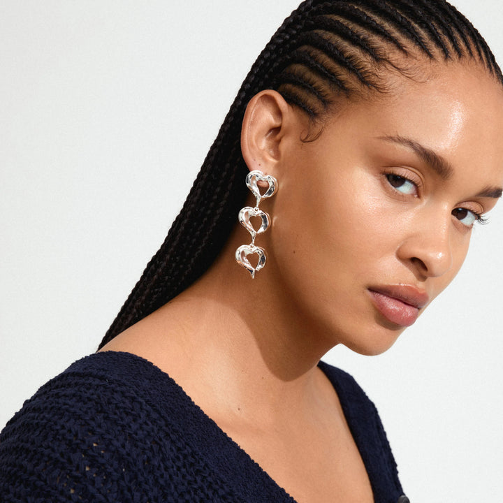 TIDE 3HEART EARRINGS 320 PILGRIM 