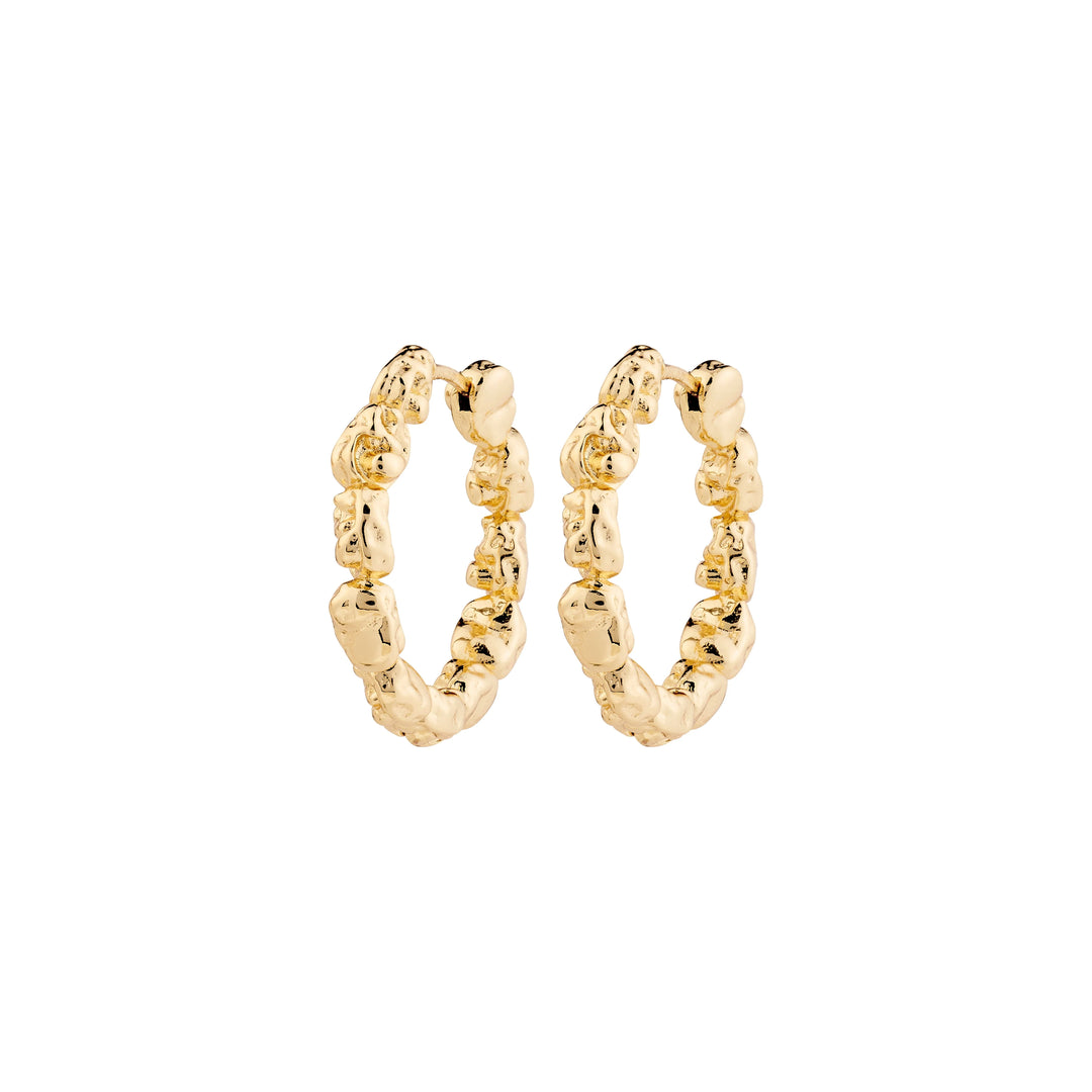 TIDE HOOPS jewelry PILGRIM GOLD PLATED 