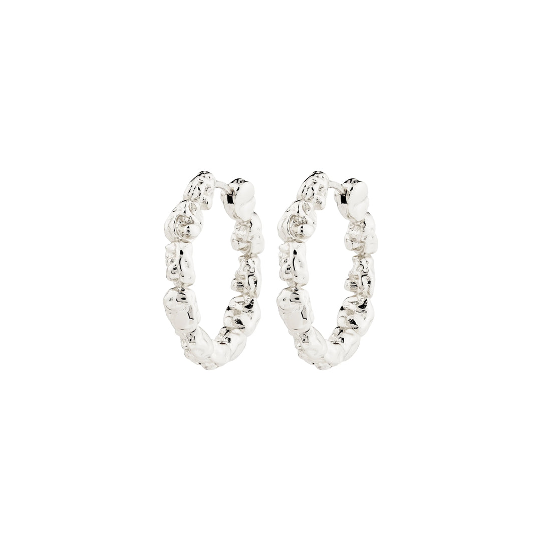 TIDE HOOPS jewelry PILGRIM SILVER PLATED 