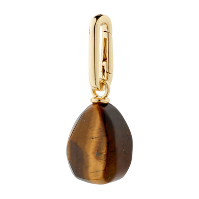 TIGER EYE CHARM Jewelry PILGRIM GOLD PLATED 