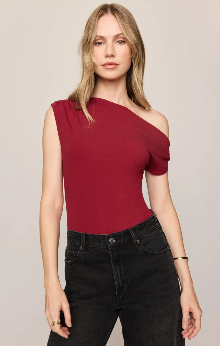 TIMELESS TOP TOP Z SUPPLY XS RED DAHLIA 